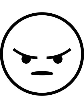 emoji düz ikon vektör çizimi