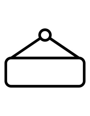 askı simgesi vektör illüstrasyonu