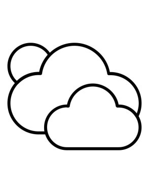 hava durumu web simgesi vektör illüstrasyonu