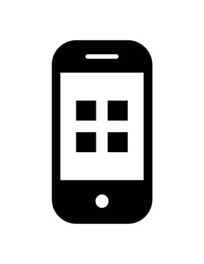 akıllı telefon simgesi vektör illüstrasyonu