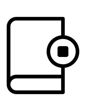 kitap simgesi vektör illüstrasyonu