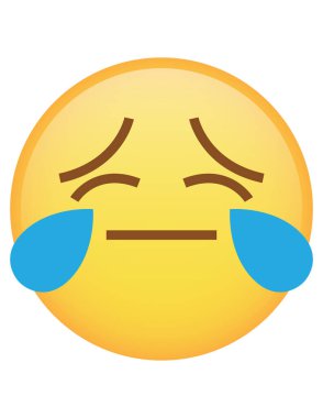 emoji düz ikon vektör çizimi