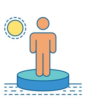 Takım simgesi olan bir insan figürü