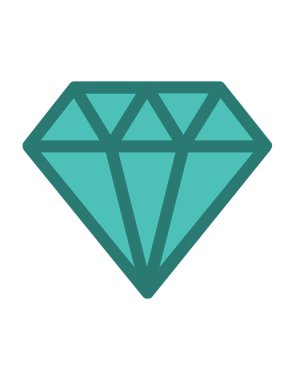 Elmas vekotr illüstrasyon, mücevher kavramı 