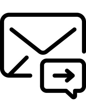 iletişim konsepti düz ikon vektör çizimi