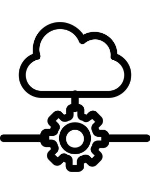 sunucu düz ikon vektör çizimi