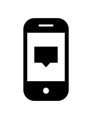 akıllı telefon simgesi vektör illüstrasyonu
