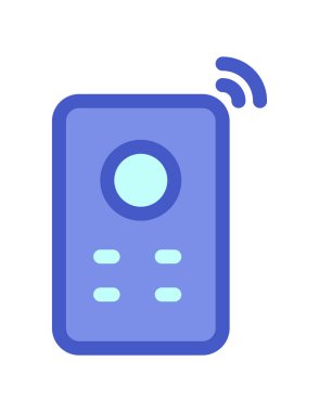Cep telefonu simgesi, vektör illüstrasyonu