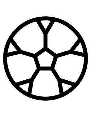 Futbol topu vektör simgesi. biçim iki renkli düz sembol, gri ve cyan renkler, yuvarlak açılar, beyaz