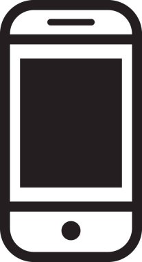 akıllı telefon simgesi vektör illüstrasyonu