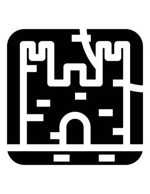 Cadılar Bayramı düz ikon vektör çizimi