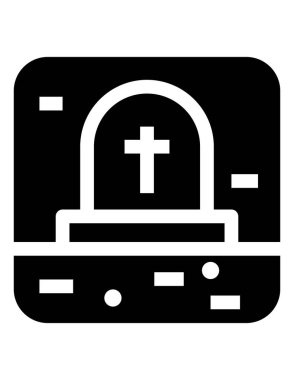 Cadılar Bayramı düz ikon vektör çizimi