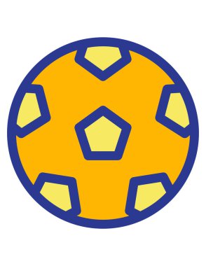 futbol topu vektör simgesi