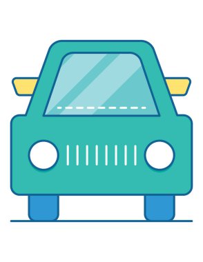 araba simgesi vektör illüstrasyonu