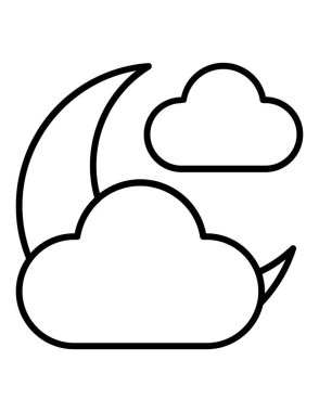 hava durumu web simgesi vektör illüstrasyonu