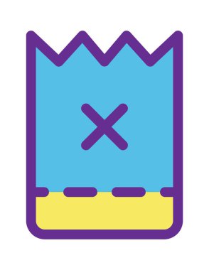 çevrimiçi alışveriş düz simgesi vektör illüstrasyonu