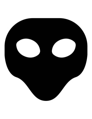 Uzaylı simgesi vektör illüstrasyonu