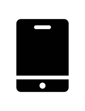 cep telefonu ikonu vektör illüstrasyonu