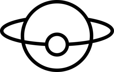 evren simgesi, gezegen uzay vektör çizimi