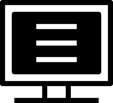 Düz ekran vektör resimlemesini izle