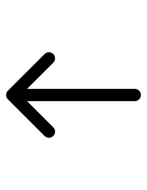 ok sol simge vektör çizimi