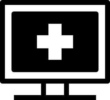 tıbbi ağ simgesi vektör illüstrasyonu