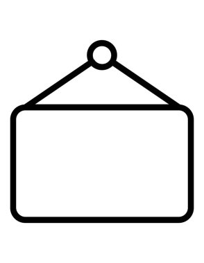 boş etiket simgesi, vektör illüstrasyonu