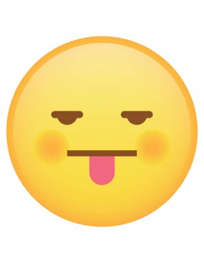 emoji düz ikon vektör çizimi
