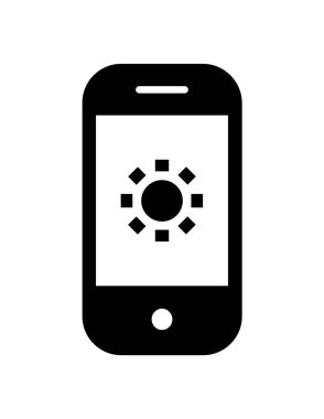 akıllı telefon simgesi vektör illüstrasyonu