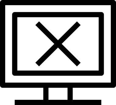 Düz ekran vektör resimlemesini izle