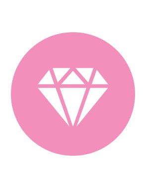 Elmas vekotr illüstrasyon, mücevher kavramı 