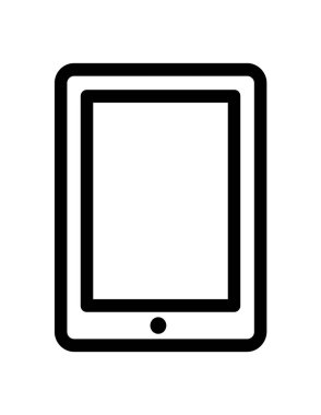 tablet pc simge vektör illüstrasyon grafik tasarımı