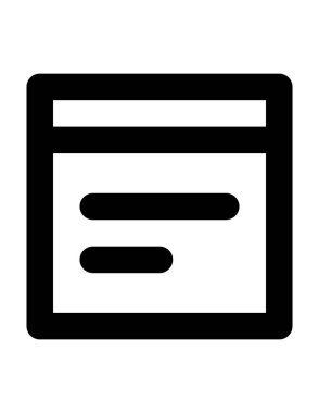 belge satırı vektör simgesi