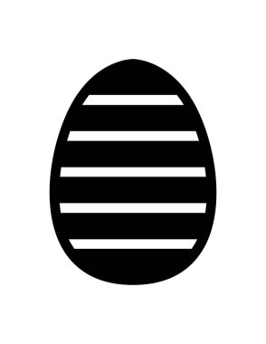 Paskalya yassı ikon vektör çizimi