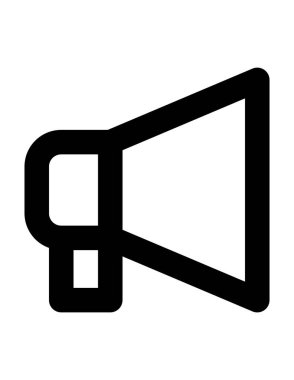 ortam ve teknoloji çizgisi vektör simgesi.