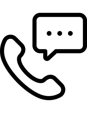 iletişim konsepti düz ikon vektör çizimi