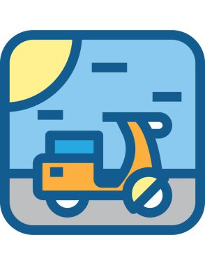 Düz vektör simgesi taşı