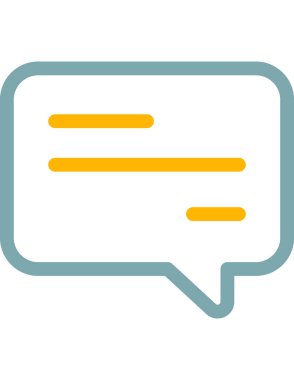 iletişim konsepti düz ikon vektör çizimi