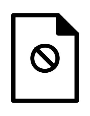 dosya belgesi düz simge vektör çizimi