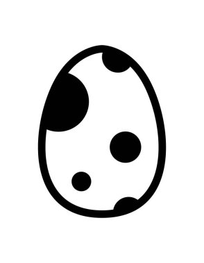 Paskalya yassı ikon vektör çizimi