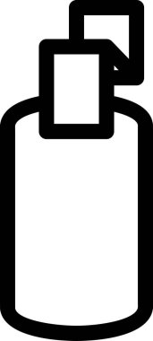 Otel ve servis satırı vektör simgesi.