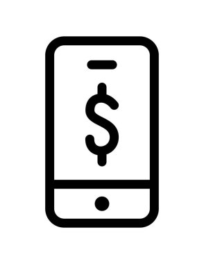 Dolar çizgisi vektör simgesi