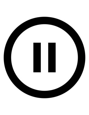 düğme vektör simgesini duraklat