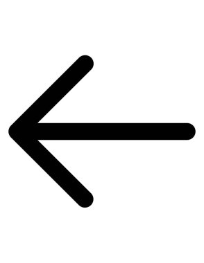 ok sol simge vektör çizimi