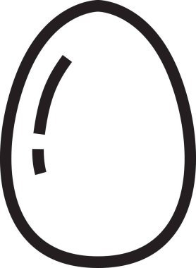 Paskalya yassı ikon vektör çizimi