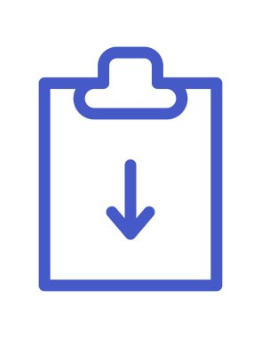 Görev simgesi vektör illüstrasyonlu dizin