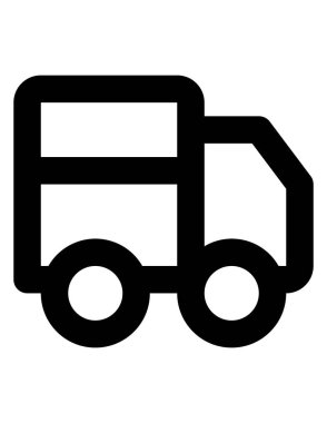 dağıtım ve lojistik çizgi vektör simgeleri.