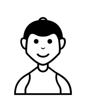 Avatar kişi tasarımı, vektör illüstrasyon eps10 grafiği