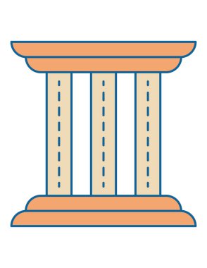 Modern yapı simgesinin vektör illüstrasyonu