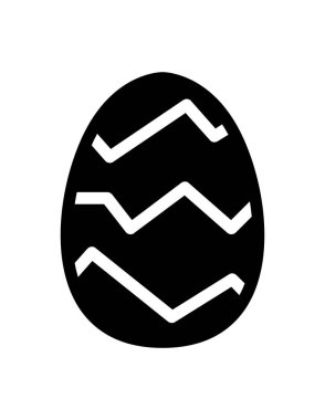 Paskalya yassı ikon vektör çizimi